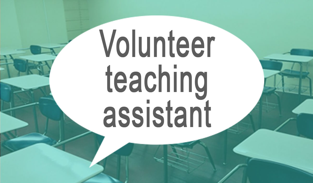 Job Vacancy: Volunteer Teaching Assistant