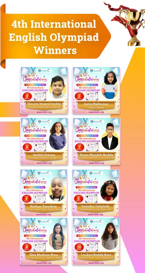 BYITC 4th International English Olympiad Winners