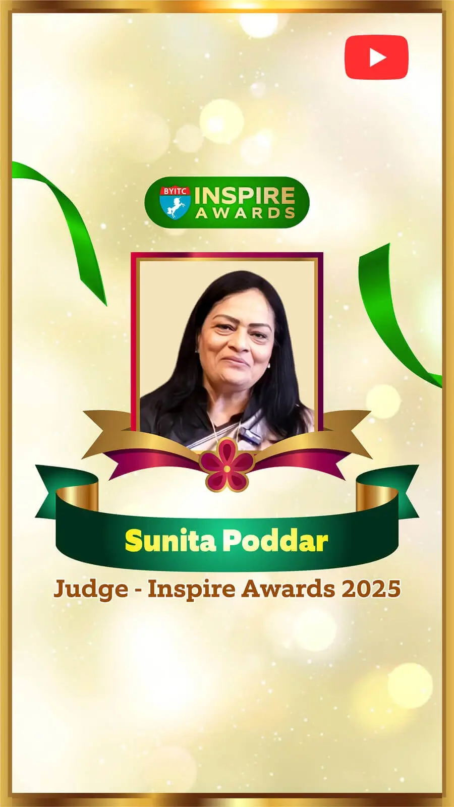 Sunita Poddar - Inspire Award BYITC
